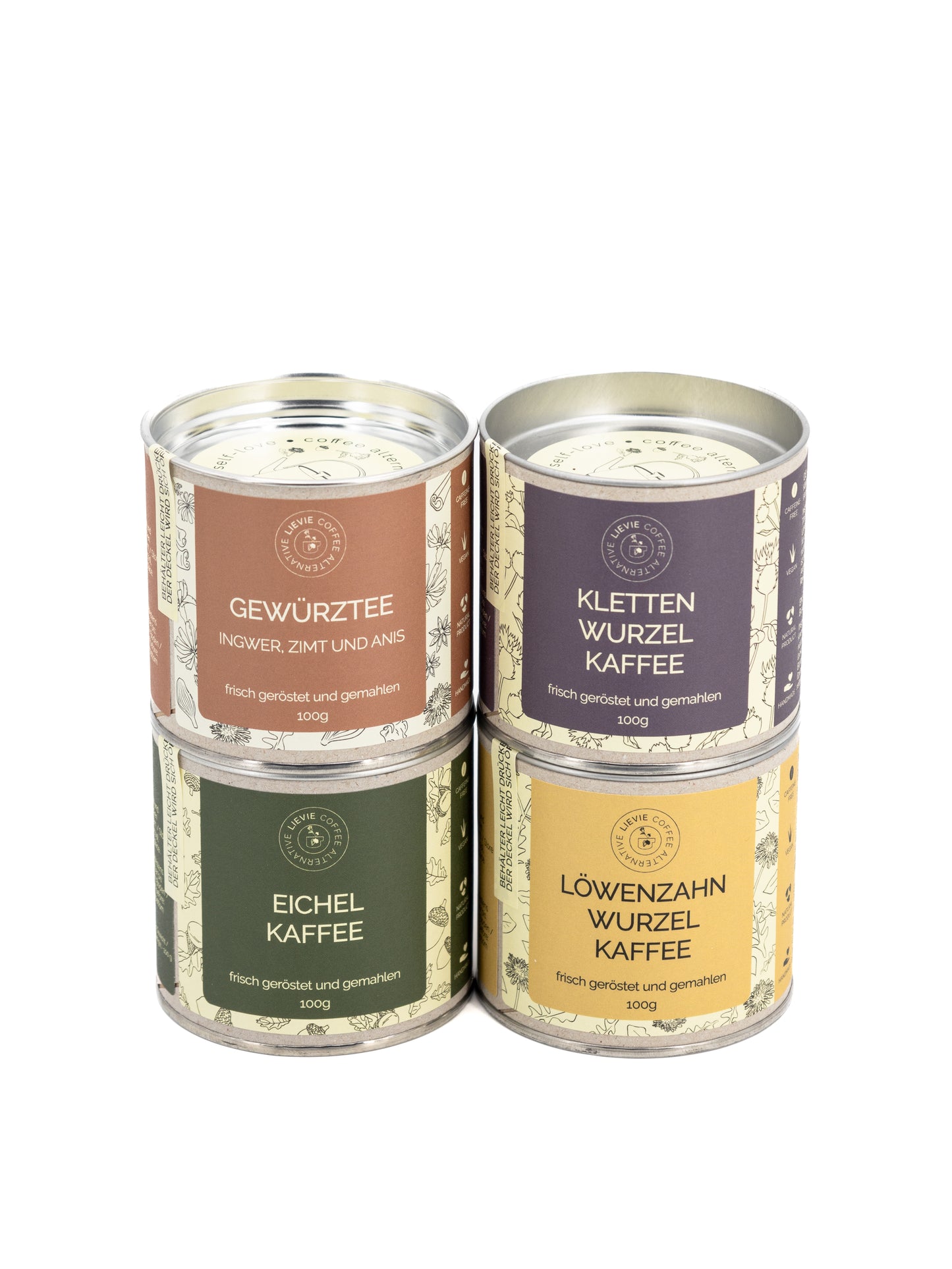 Set aus vier Kaffeealternativen - 400g