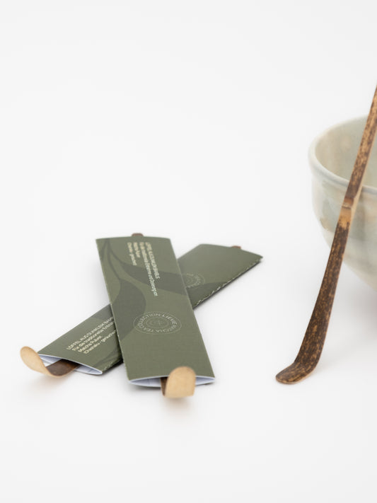 Matcha LÖFFEL (Chashaku) - Dunkler Bambus