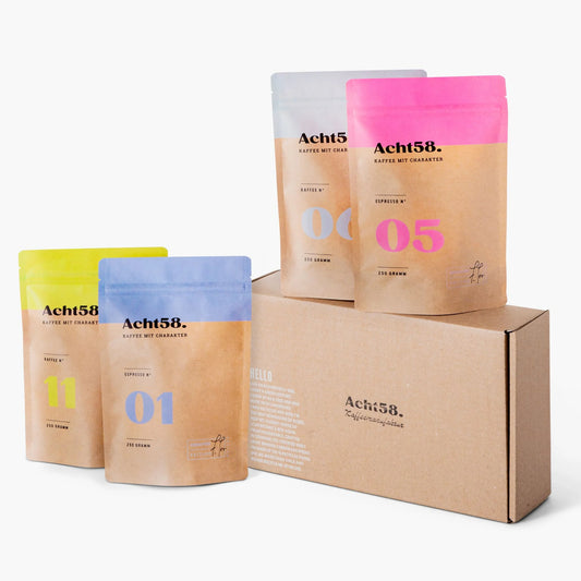 Das Probierpaket - 2 Espresso-Blends und 2 Single-Origin Arabicas