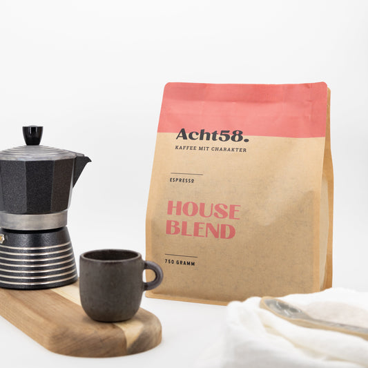 Espresso HOUSE BLEND - 60% Arabica aus Brasilien / 40% Canephora aus Vietnam