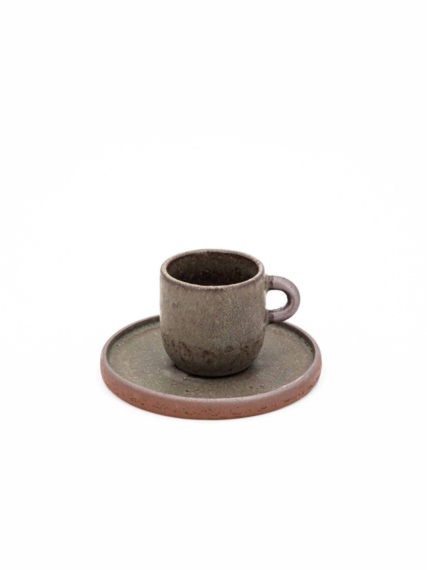 TERRA Espresso Tasse & Unterteller Dunkelgrün/grau - Limited collection