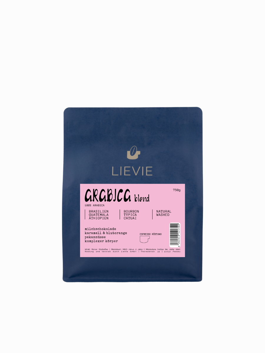 LIEVIE ARABICA BLEND | Espresso Röstung | 100% Arabica | Ganze Bohne