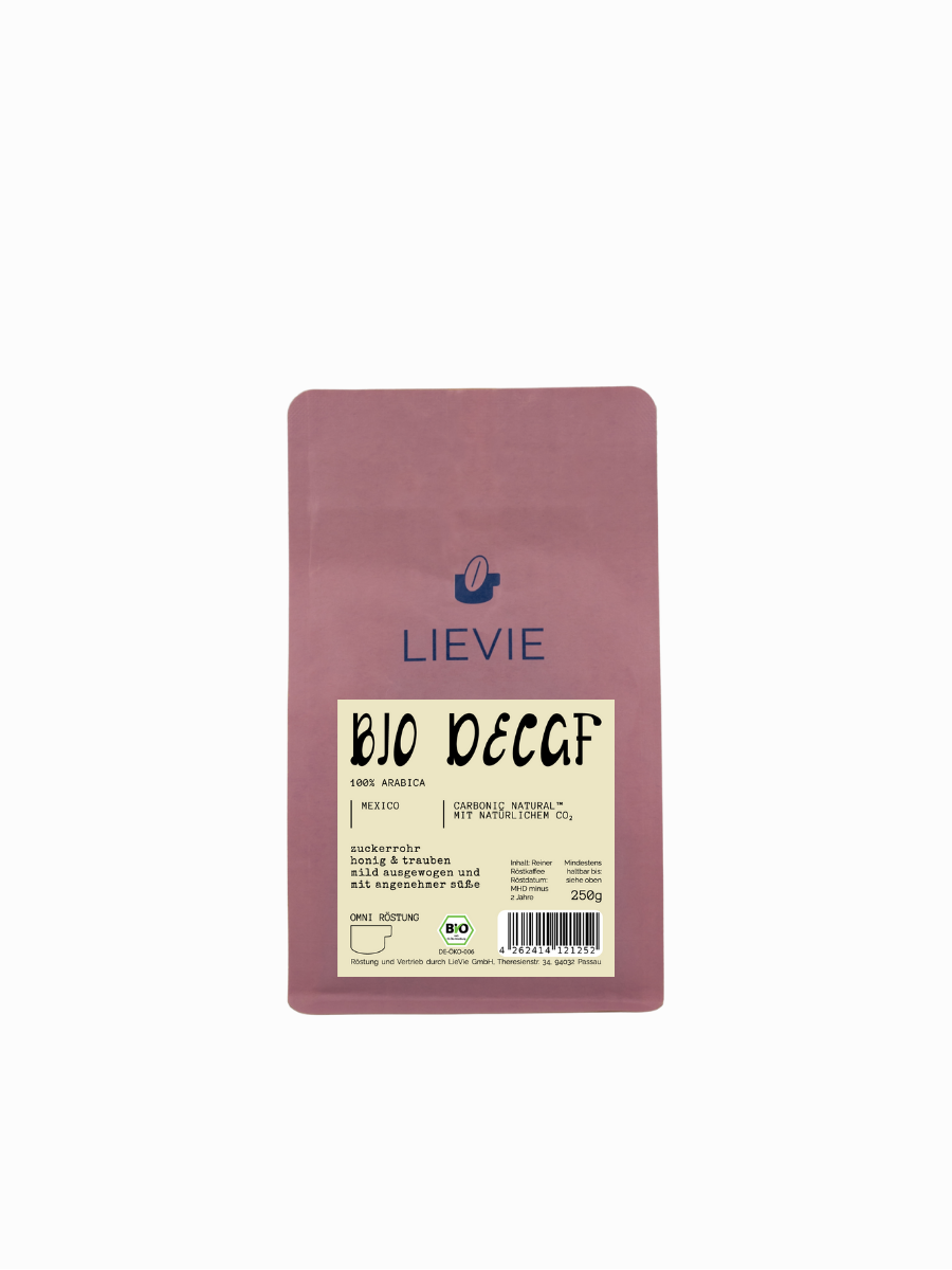 LIEVIE BIO DECAF | Omni Röstung | 100% Arabica | Ganze Bohne