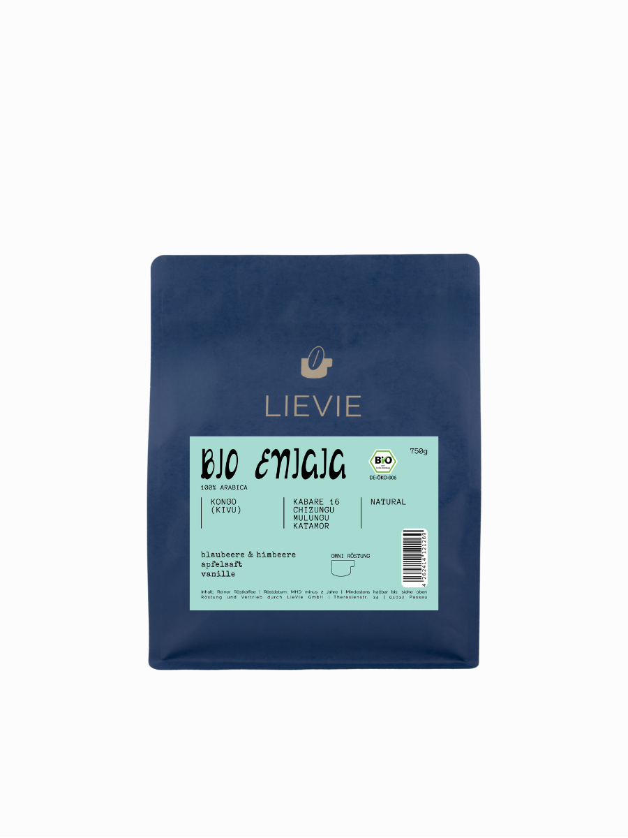 LIEVIE BIO ENJAJA | Omni Röstung | 100% Arabica | Ganze Bohne