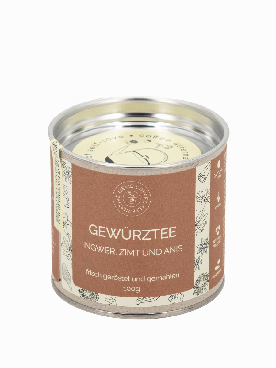 GEWÜRZTEE: Löwenzahn- und Zichorienkaffee mit Gewürzen - 100g