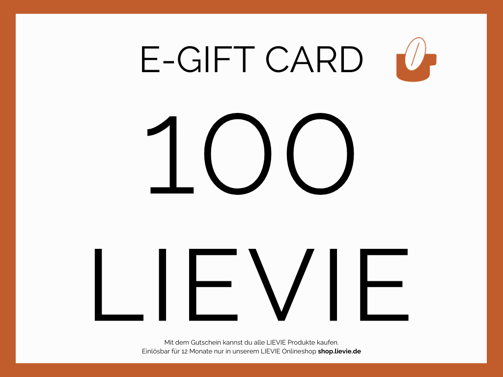 DIE BESTE GESCHENKIDEE E-GIFT CARD von LIEVIE