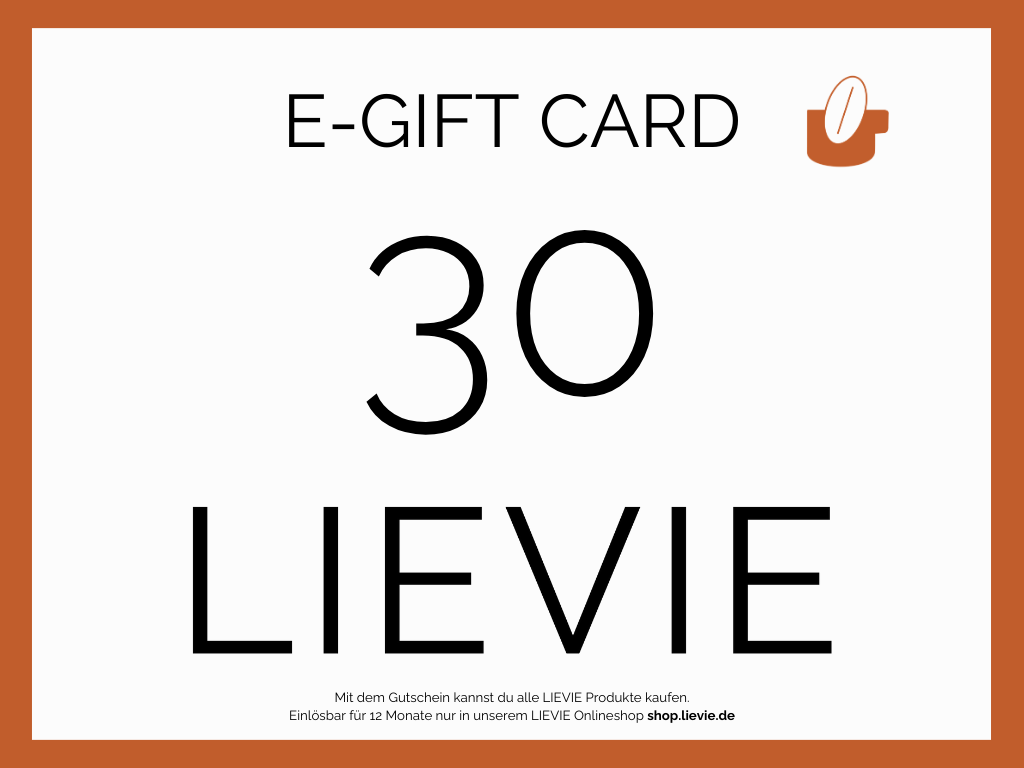 DIE BESTE GESCHENKIDEE E-GIFT CARD von LIEVIE