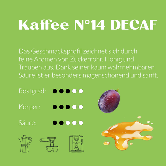 Espresso N°14 Bio DECAF aus Mexiko