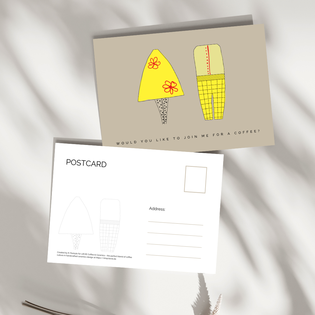 Postkarte 'Kaffee-Date'