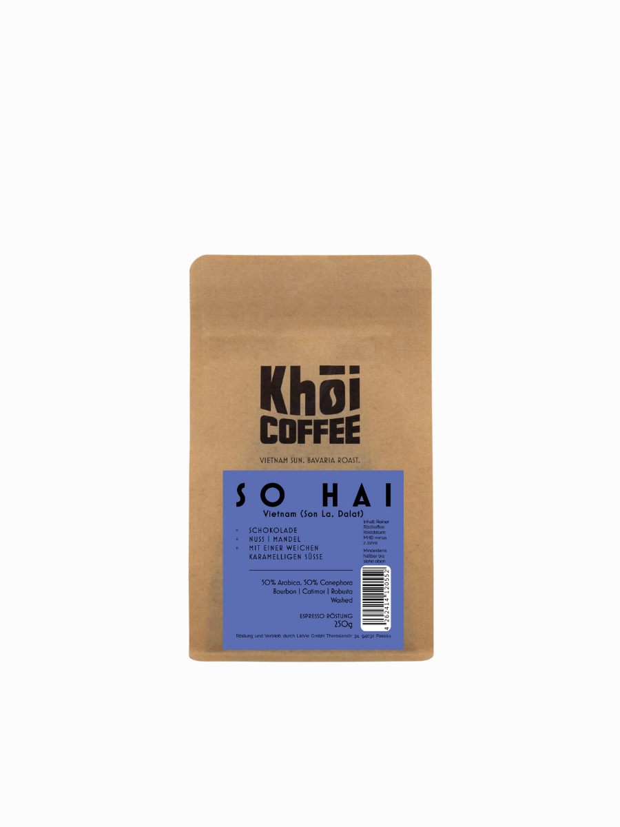 SO HAI | Espresso Röstung | 50% Arabica 50% Canephora | Ganze Bohne