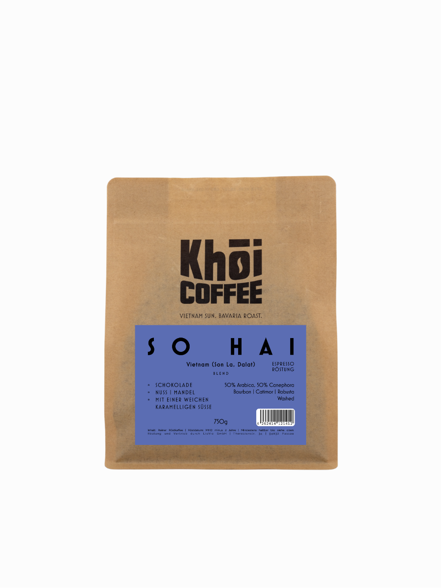SO HAI | Espresso Röstung | 50% Arabica 50% Canephora | Ganze Bohne