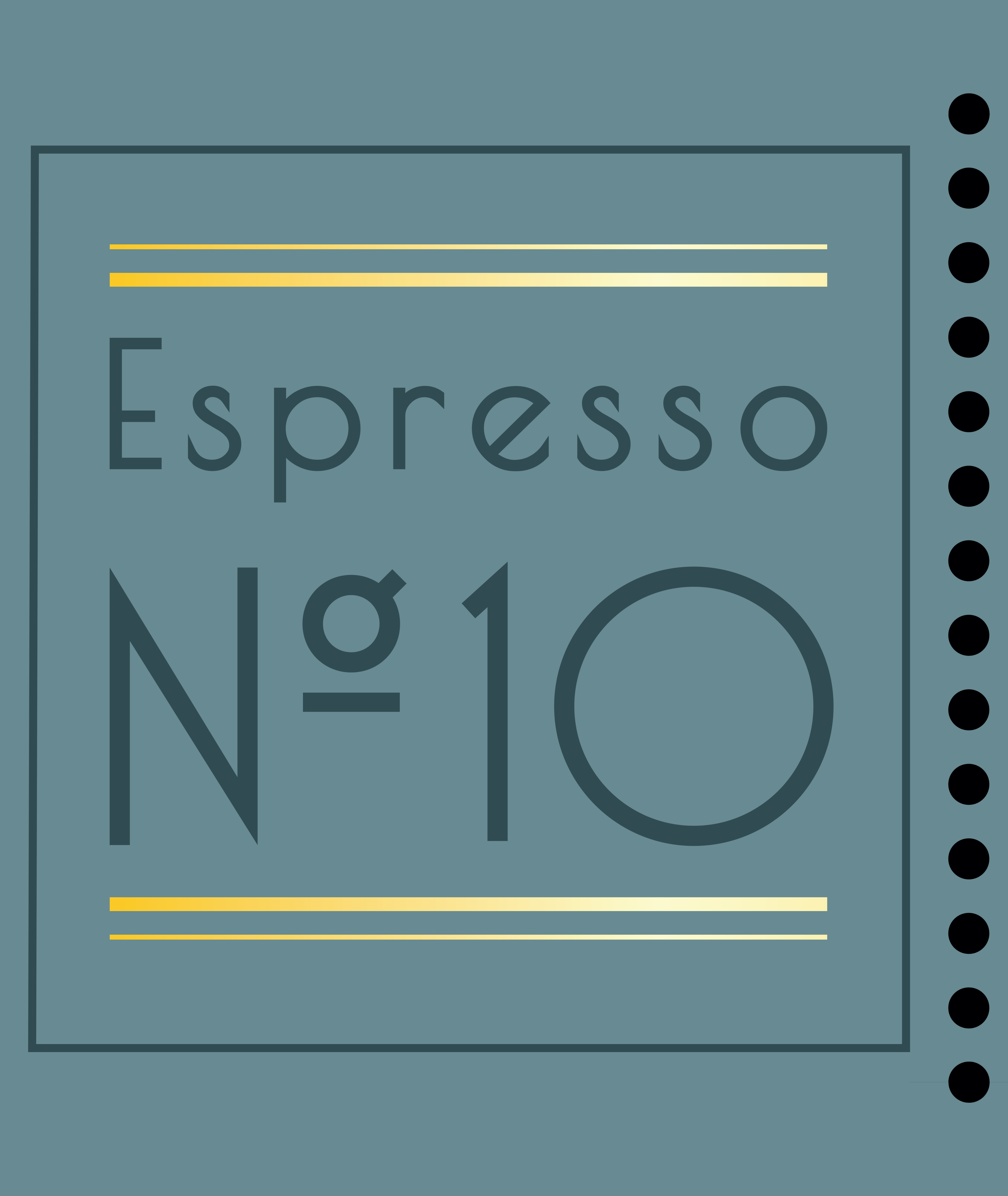 Espresso N°10 - 70% Arabica aus Brasilien / 30% Edelrobusta aus Indien