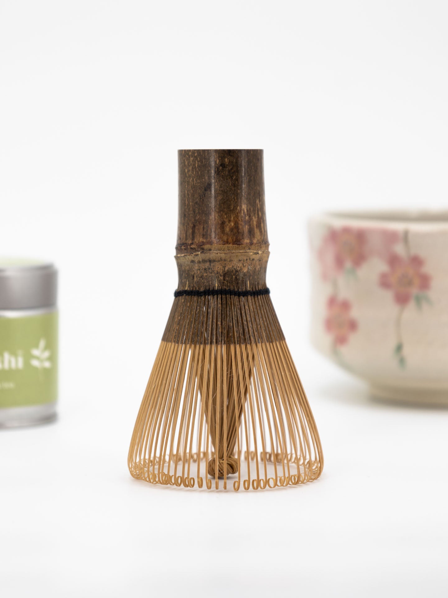 Matcha BESEN (Chasen) - Dunkler Bambus - 100 Borsten